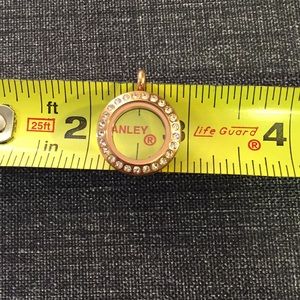 Small rose gold  latch locket Origami Owl